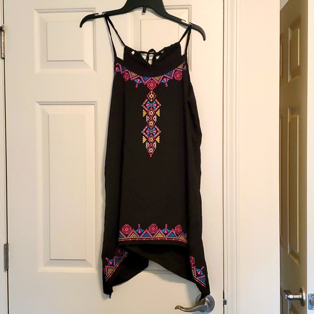 Black tank top tunic